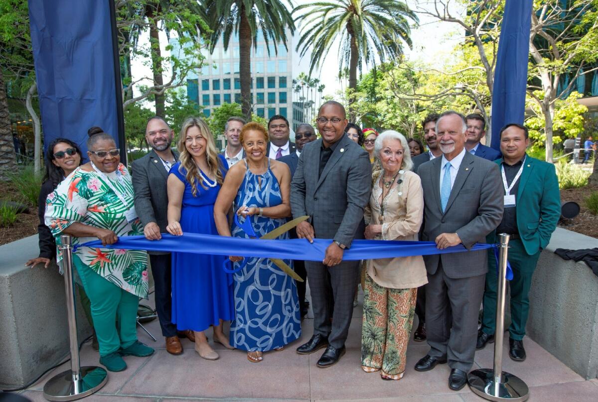 Blue Shield of California ribbon cutting ceremony, marking the grand opening of the company's new office in Long Beach, CA