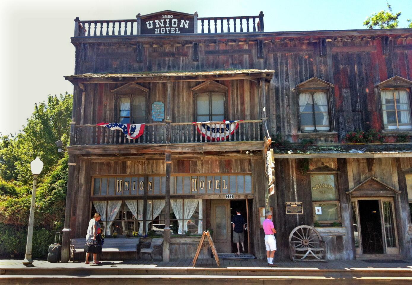 The 1880 Union Hotel in Los Alamos, Calif., was originally a stop for the stagecoach. It has 14 rooms and a saloon.