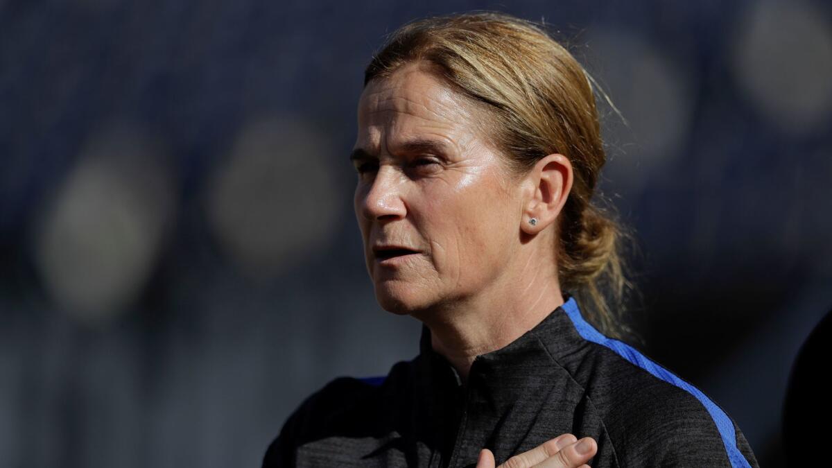 Jill Ellis, coach of the U.S. women’s soccer team.