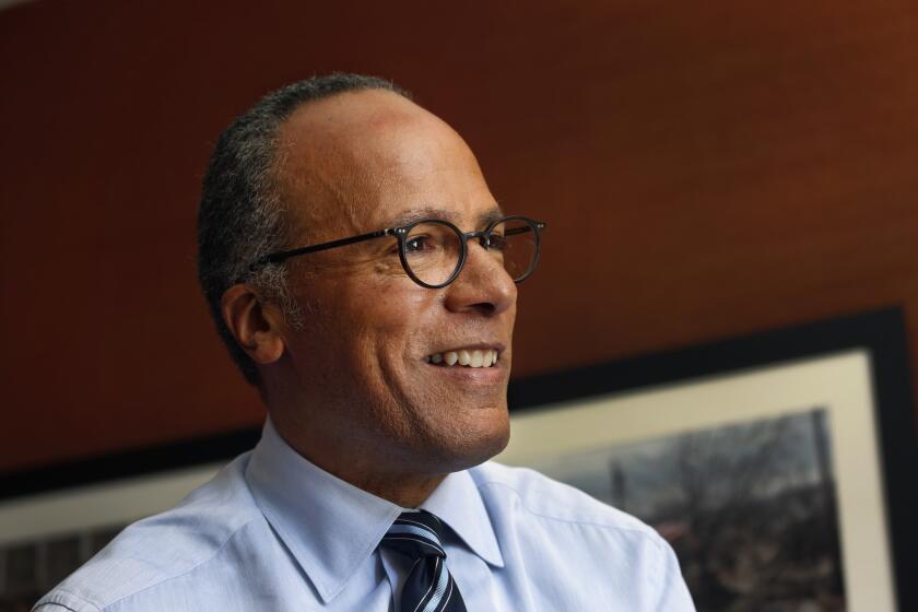 Lester Holt replaces Brian Williams as anchor of "NBC Nightly News."