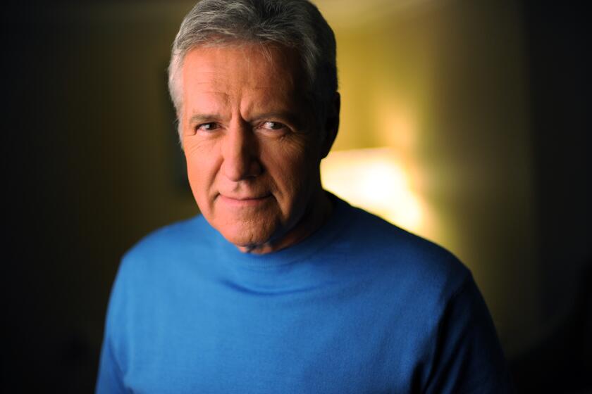 WASHINGTON, D.C., APRIL 17, 2012: Canadian American television star Alex Trebek has been the host of the syndicated game show Jeopardy! since 1984. (Photo by ASTRID RIECKEN For The Washington Post via Getty Images)