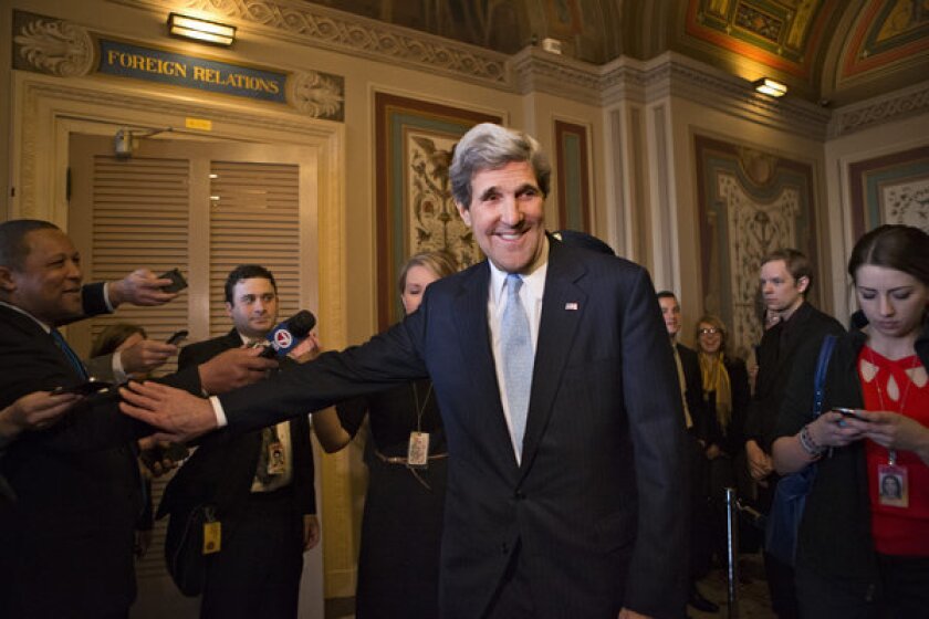Sen. John F. Kerry (D-Mass.) was confirmed by an overwhelming majority in the Senate as the next secretary of State.