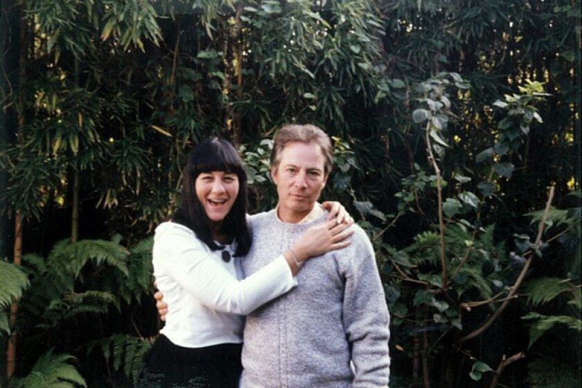 Author Susan Berman and Robert Durst, who has been charged with her murder.