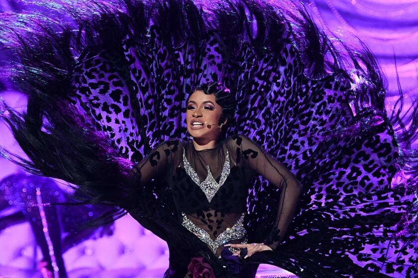 LOS ANGELES, CA - FEBRUARY 10: Cardi B perfroms onstage during the 61st Annual GRAMMY Awards at Staples Center on February 10, 2019 in Los Angeles, California. (Photo by Emma McIntyre/Getty Images for The Recording Academy) ** OUTS - ELSENT, FPG, CM - OUTS * NM, PH, VA if sourced by CT, LA or MoD **