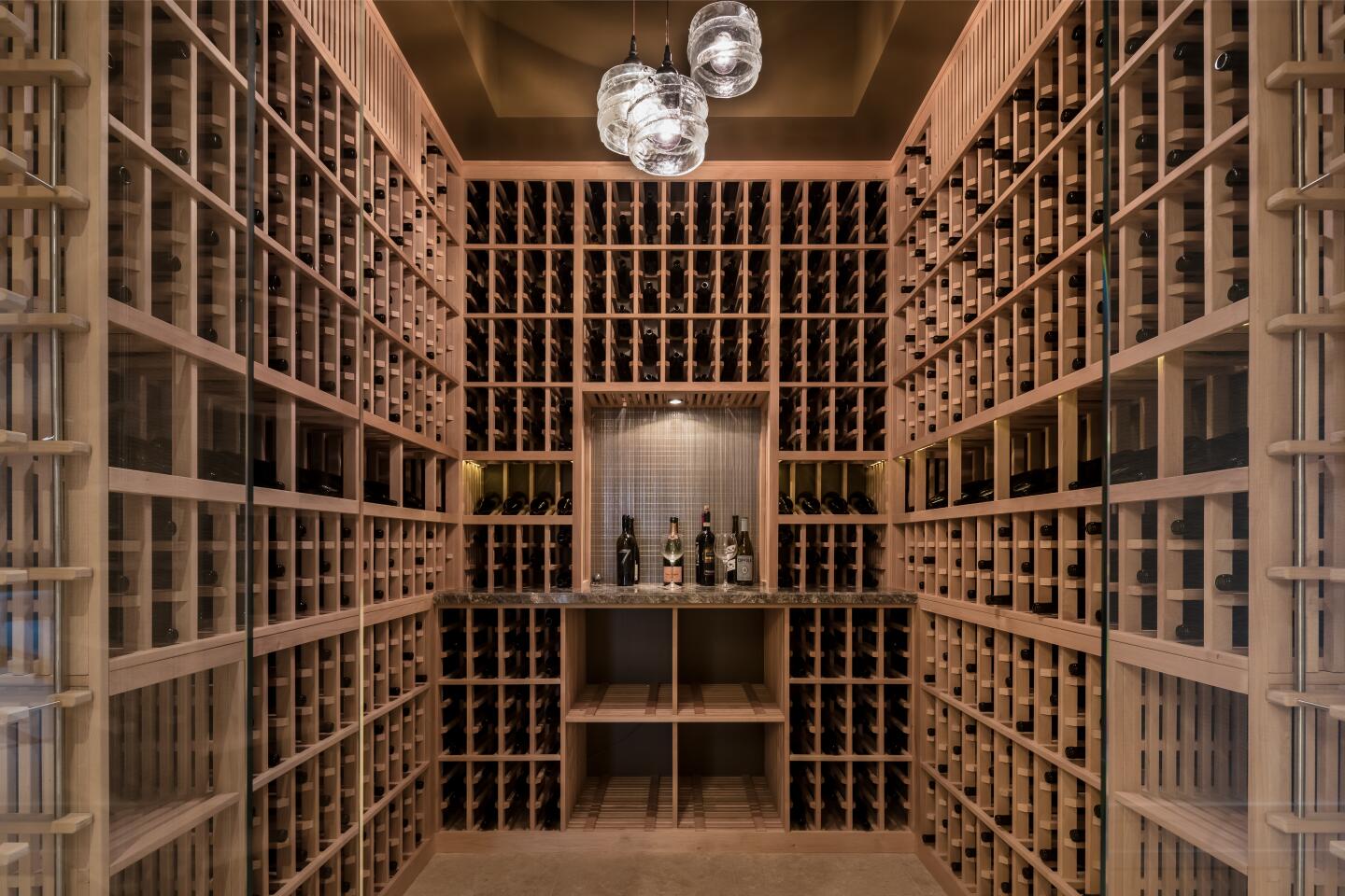 The wine cellar.