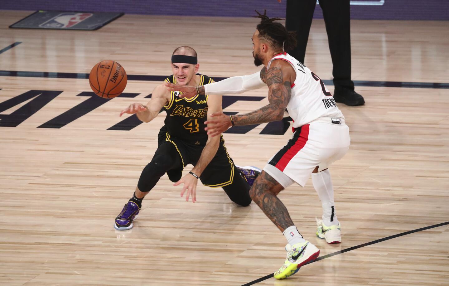 Lakers Trail Blazers Basketball