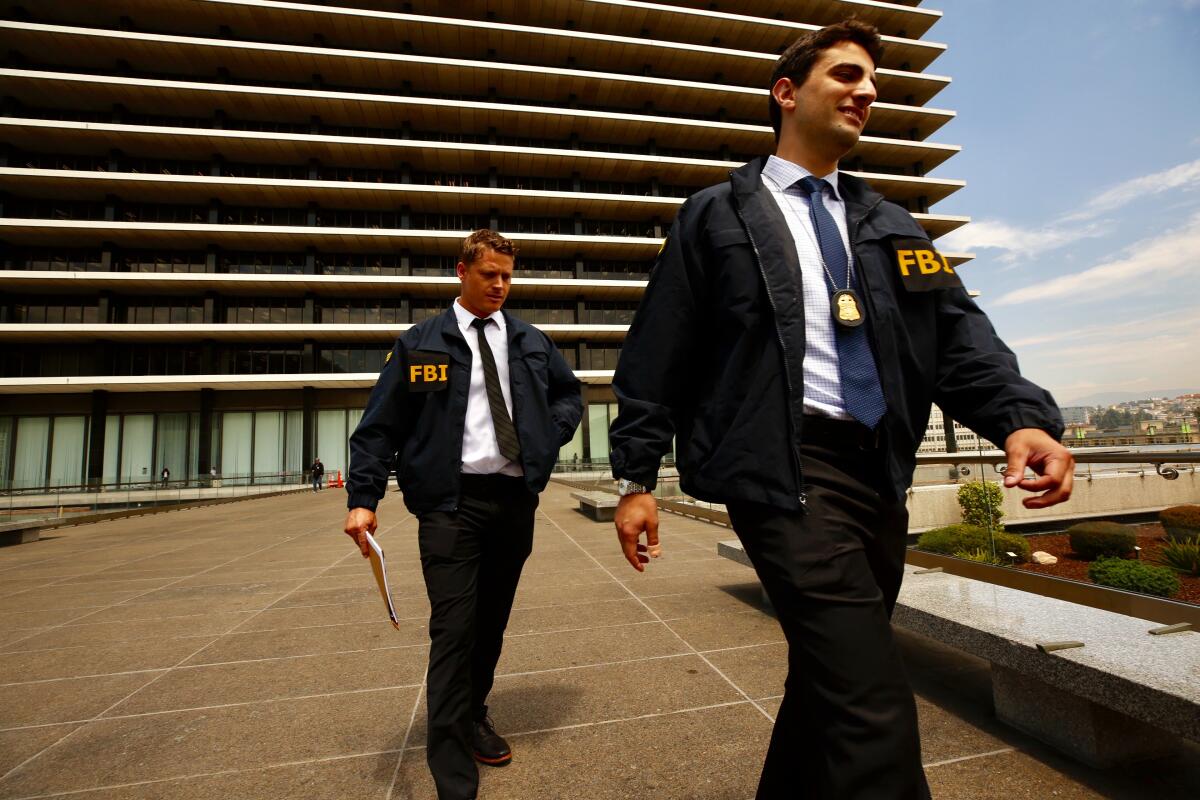 FBI agents leave DWP headquarters