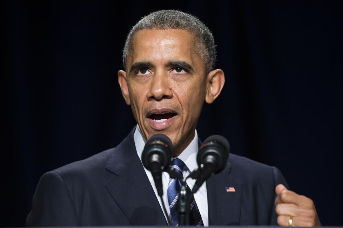 President Obama, seen here speaking at Thursday's National Prayer Breakfast in Washington, has experienced sharply polarized poll ratings through most of his presidency.