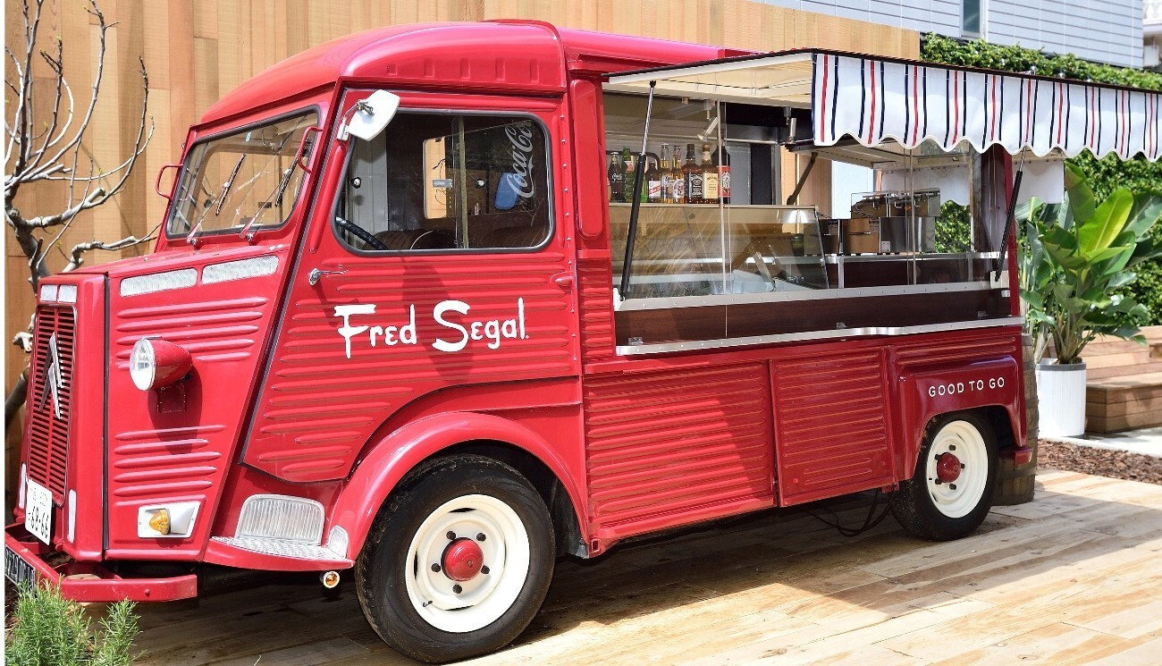 A food truck, a nod to Fred Segal's L.A. roots, is parked outside the retailer's first international outpost, Fred Segal Daikanyama, which opened in Tokyo on April 17.