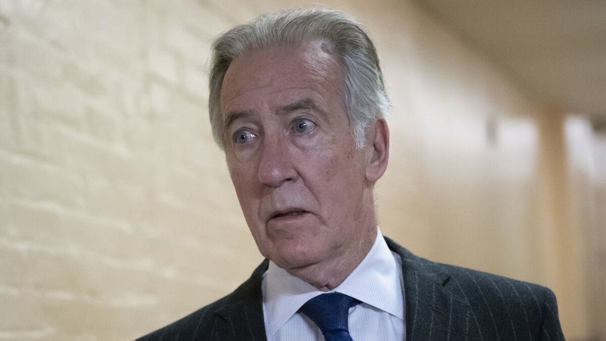 House Ways and Means Committee Chairman Richard Neal (D-Mass.) arrives for a Democratic Caucus meeting at the Capitol in Washington earlier this month.
