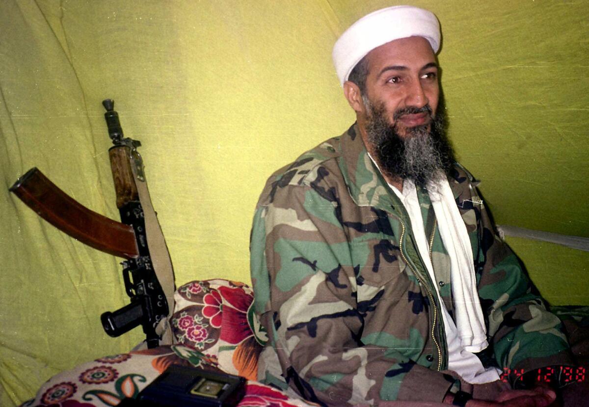 Osama bin Laden in a 1998 file photo.