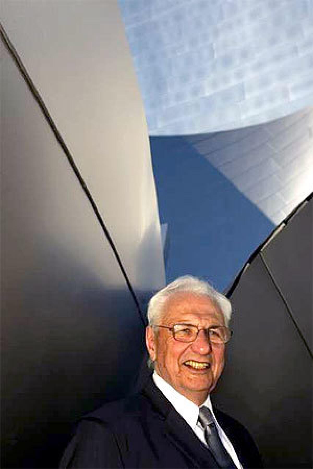 GOING UP: Disney Hall architect Frank Gehry will design a skyscraper for the Grand Avenue project.