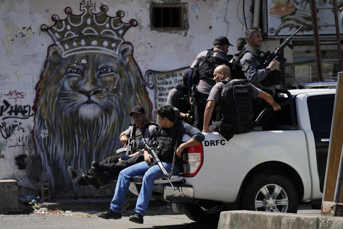 Military police occupy the Jacarezinho favela in Rio de Janeiro.