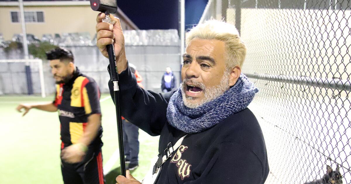 Giovani Giuria’s journey from homelessness to amateur soccer announcer occurred in one Van Nuys park