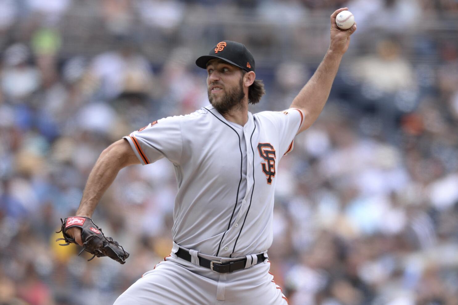 Madison Bumgarner Cool base San Fransisco Giants Orange jersey