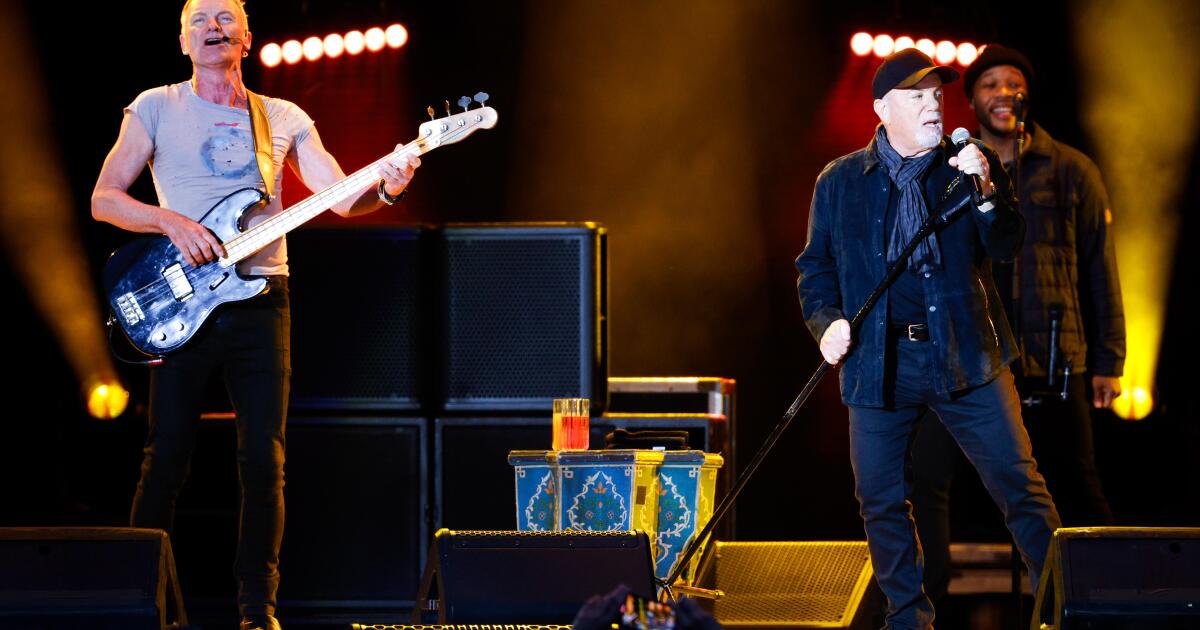 Conwet Review: Billy Joel and Sting electrify the lights and crowd at a rainy San Diego concert Conwet Review: Billy Joel and Sting electrify the lights and crowd at a rainy San Diego concert