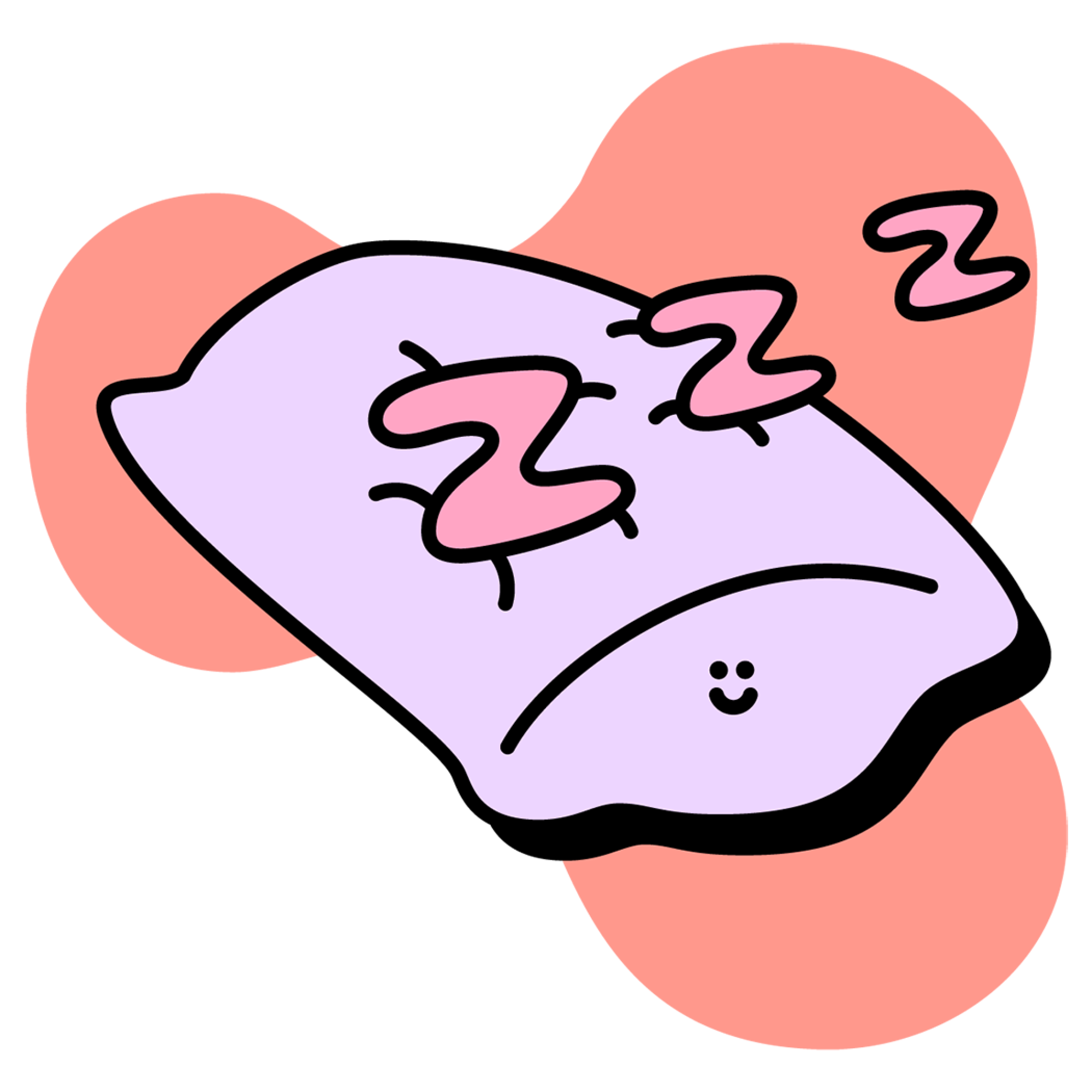 Illustration of a pillow