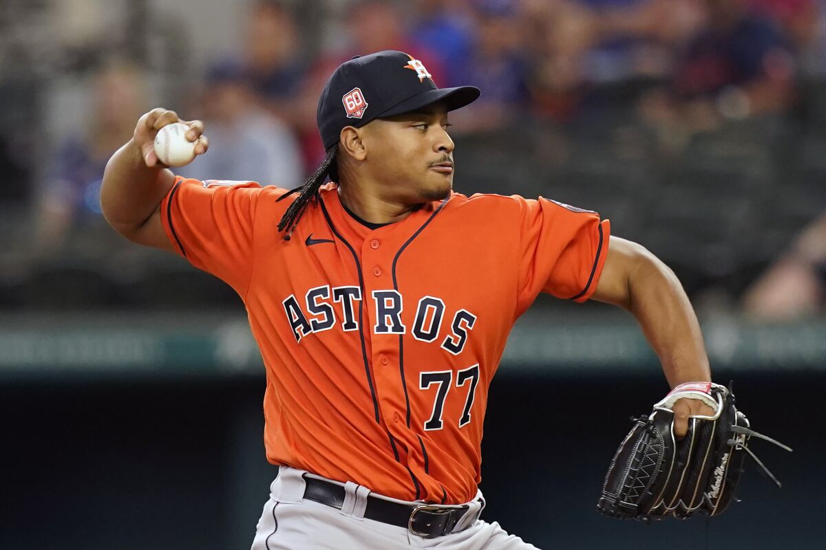 9 pitches, 3 Ks _ Astros twice immaculate against Rangers - The