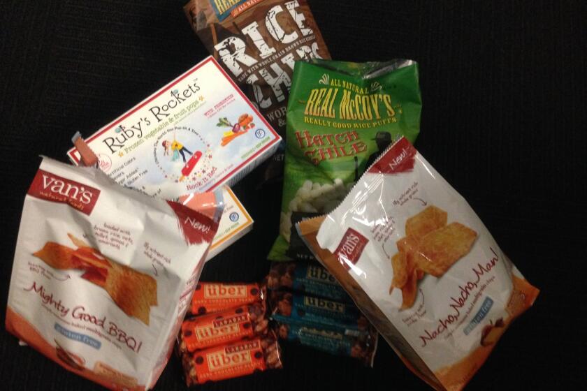 An assortment of new gluten-free snacks.