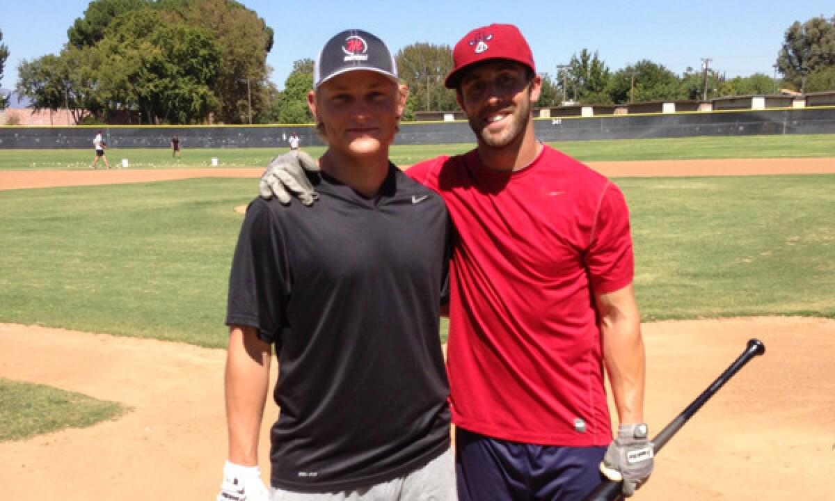 Former Hart standouts Pat Valaika, left, and Steve Susdorf, won national titles at UCLA and Fresno State.