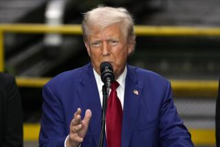 Republican presidential nominee former President Donald Trump speaks at a campaign event at Precision Components Group, Monday, Aug. 19, 2024, in York, Pa. (AP Photo/Matt Slocum)