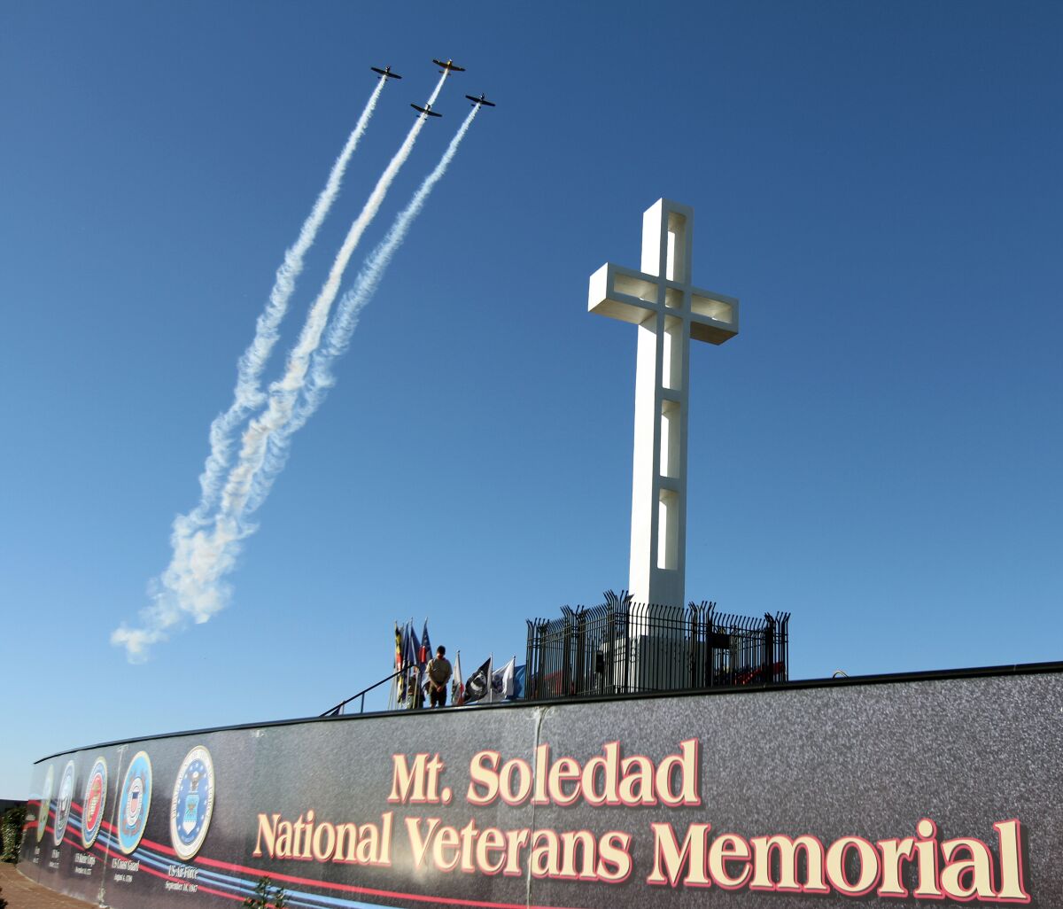 The Mount Soledad National Veterans Memorial in La Jolla will host a Memorial Day ceremony Monday, May 29.