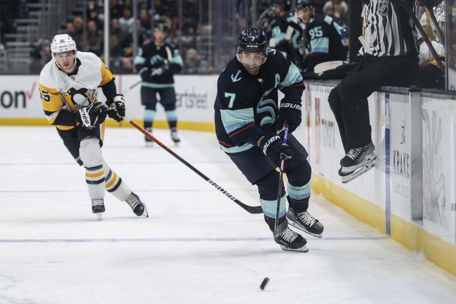 Kraken hand Penguins 4th straight loss with 3-1 victory