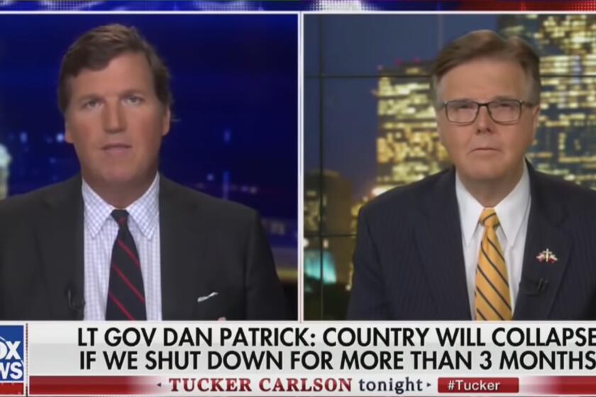 Texas Lt. Gov. Dan Patrick endorses letting people die to save his notion of the economy.