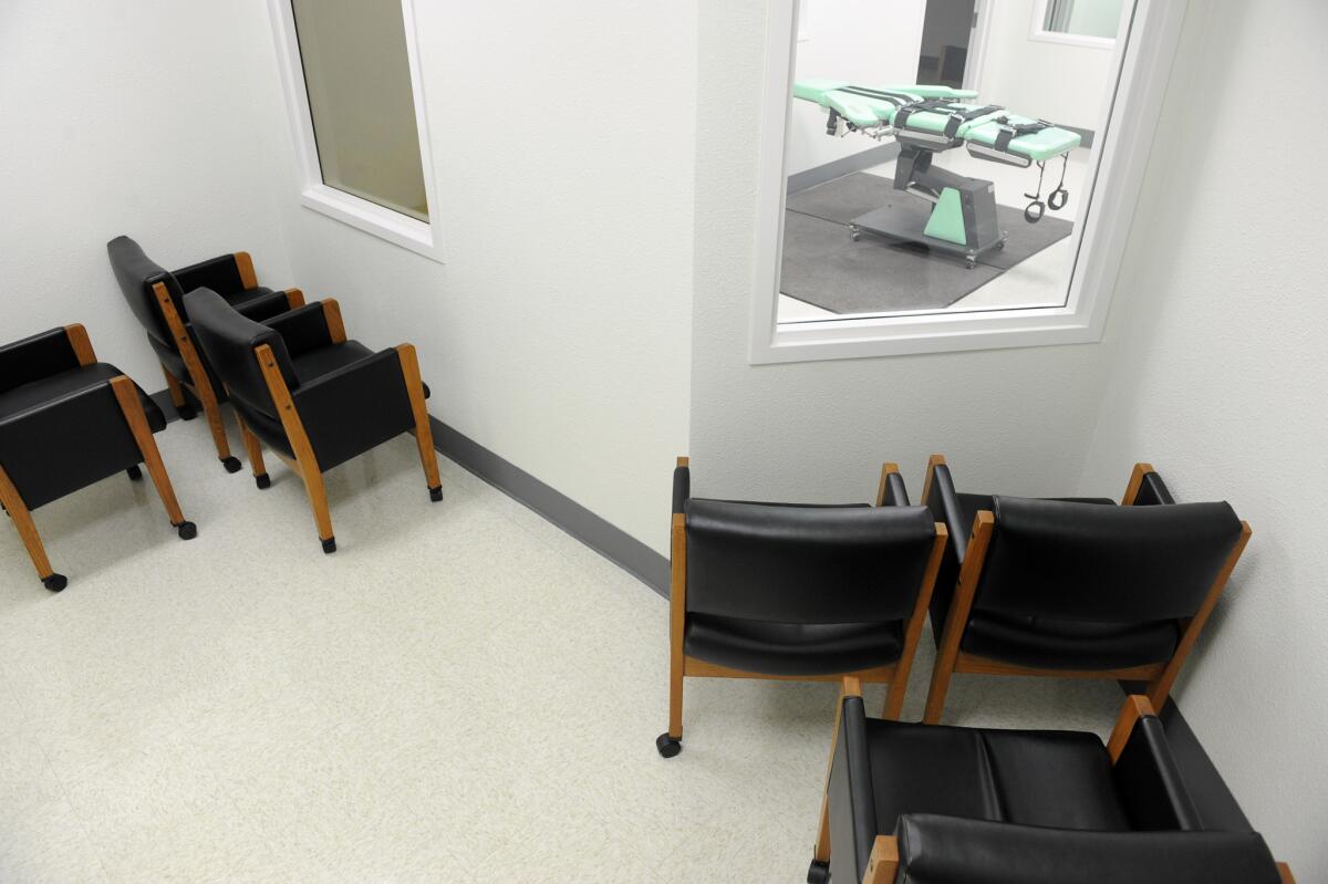 The lethal injection chamber at San Quentin State Prison.