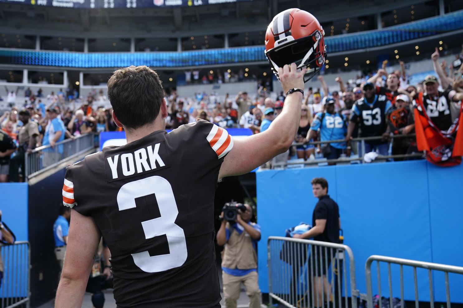 Browns rookie kicker York taking early success in stride - The San Diego  Union-Tribune