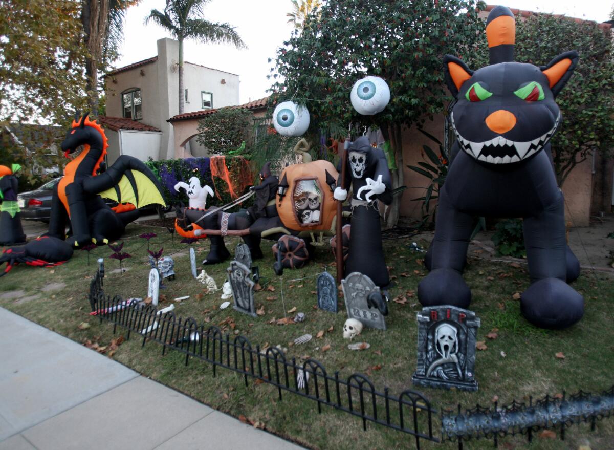 The home at 841 N. Frederic St. won first place in the youth under 16 category, in the Civic Pride Committee's first annual Halloween decorating contest, in Burbank on Friday, October 30, 2015.