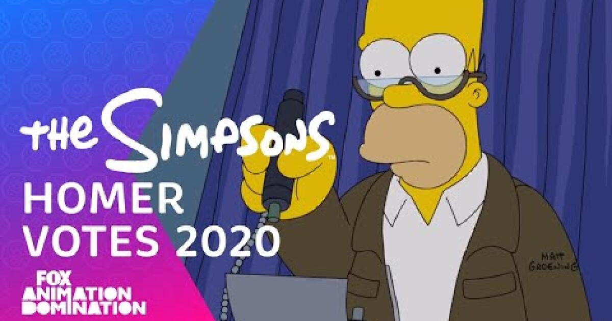 'the simpsons' showed us the fiery dystopia we could cause if we don't vote