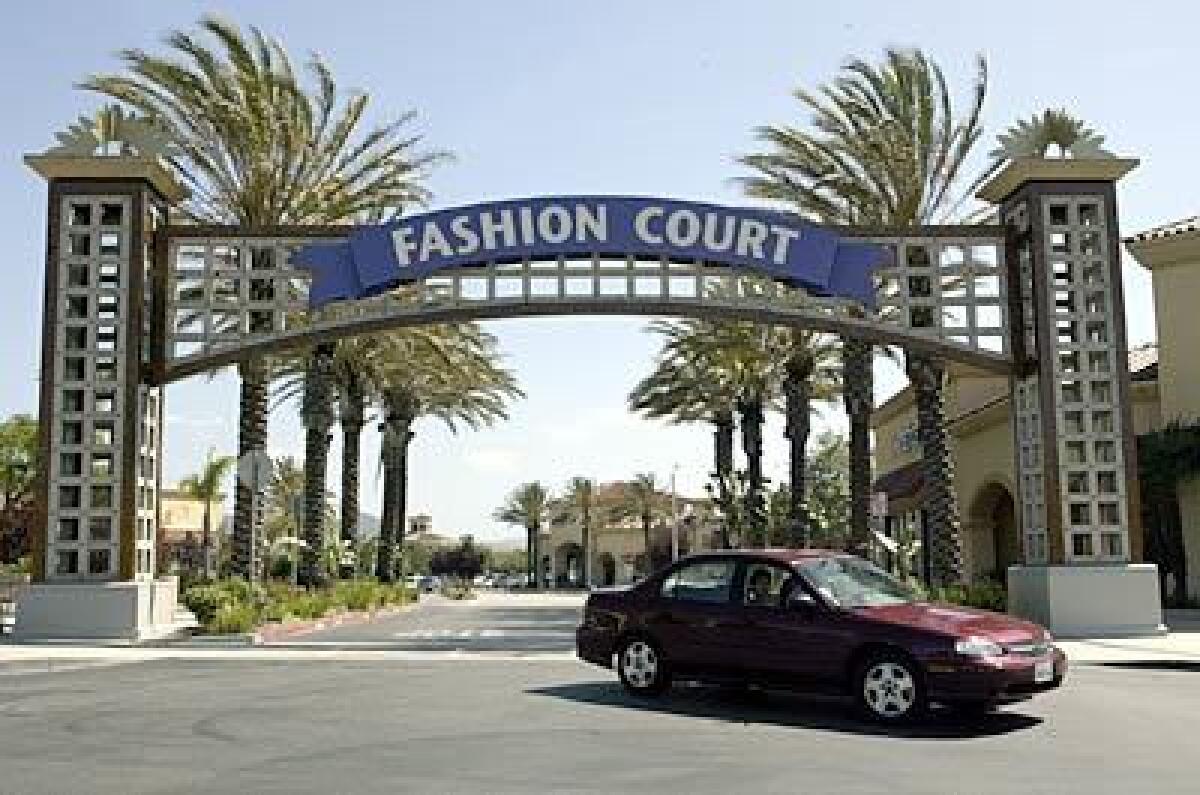 A Camarillo outlet mall attracts out-of-towners with its many discount stores.