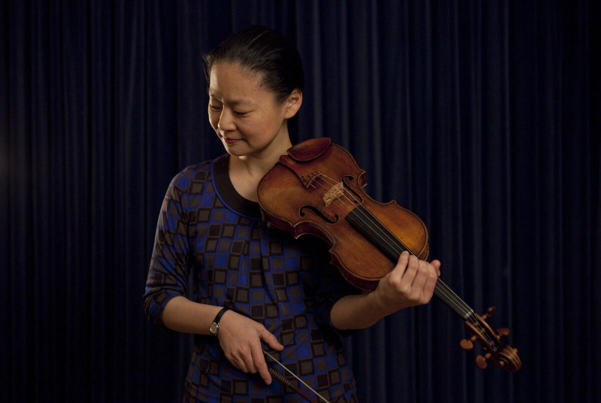 Violinist Midori at Walt Disney Concert Hall in 2013.