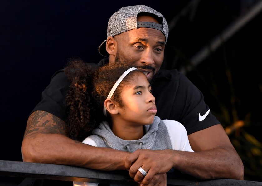 Kobe Bryant and his daughter Gianna Bryant.