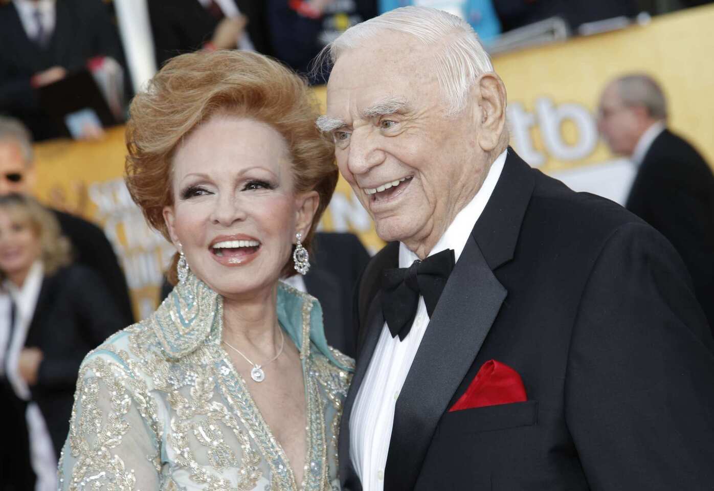 Ernest Borgnine with wife, Tova, in 2011