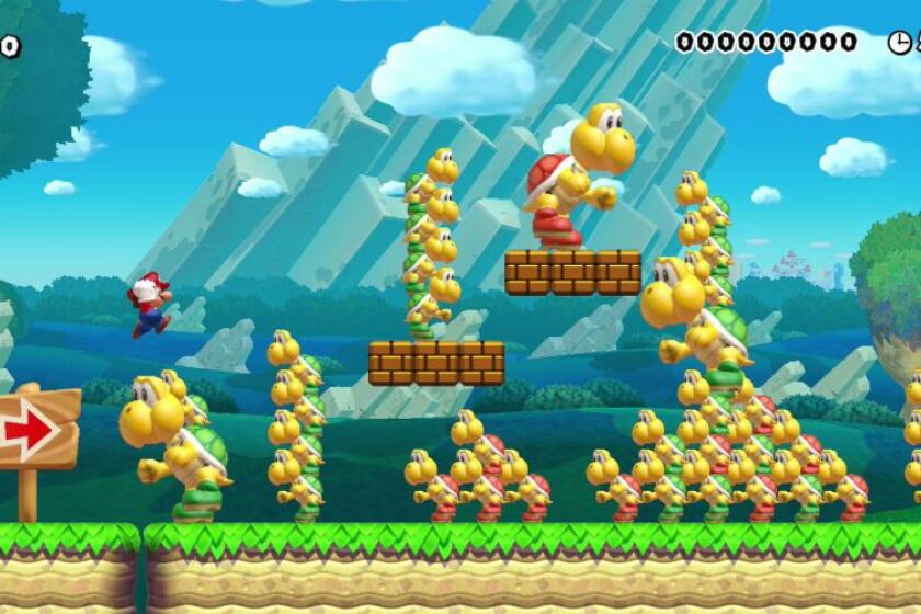 “Super Mario Maker” lets players create their own levels and tinker with the game’s worlds.