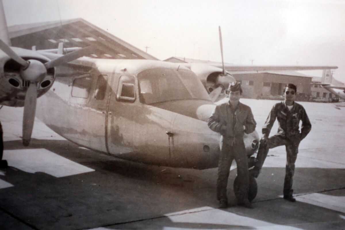 Sane Chanthaphavong during his time with the U.S.-backed Royal Lao Air Force