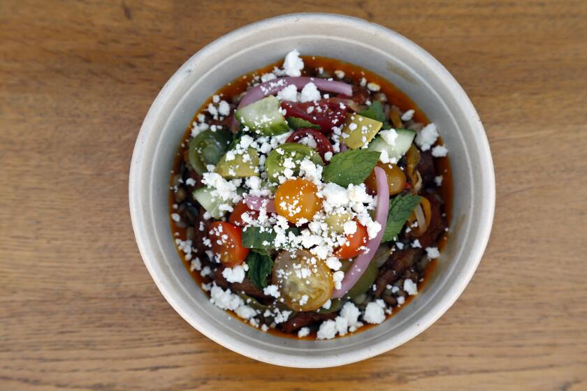 Union lamb bowl is on the menu at the Pico House food truck.