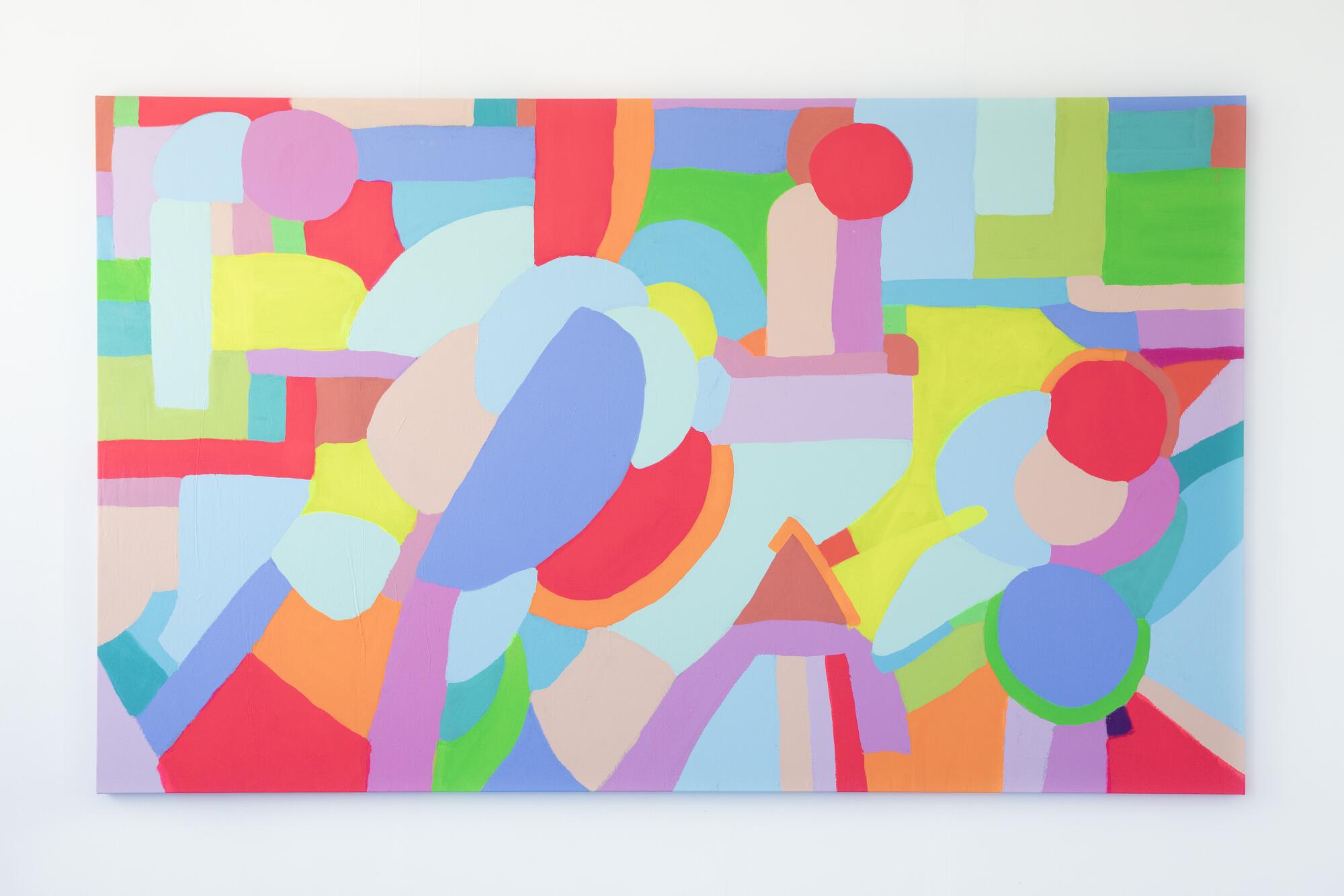 Adee Roberson, Coastal Echoes, 108"x 72", acrylic on linen, 2021