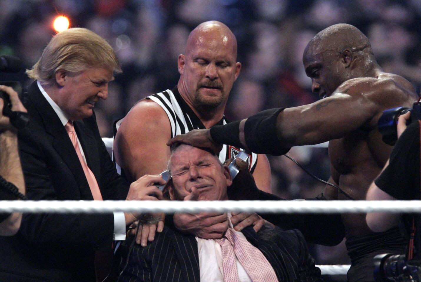 Donald Trump at Wrestlemania, 2007
