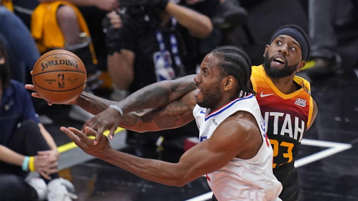 Clippers' Kawhi Leonard named to NBA all-defense team - Los