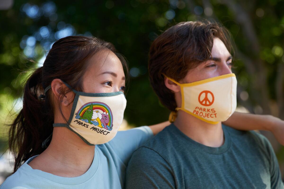 Parks Project's colorful set of masks