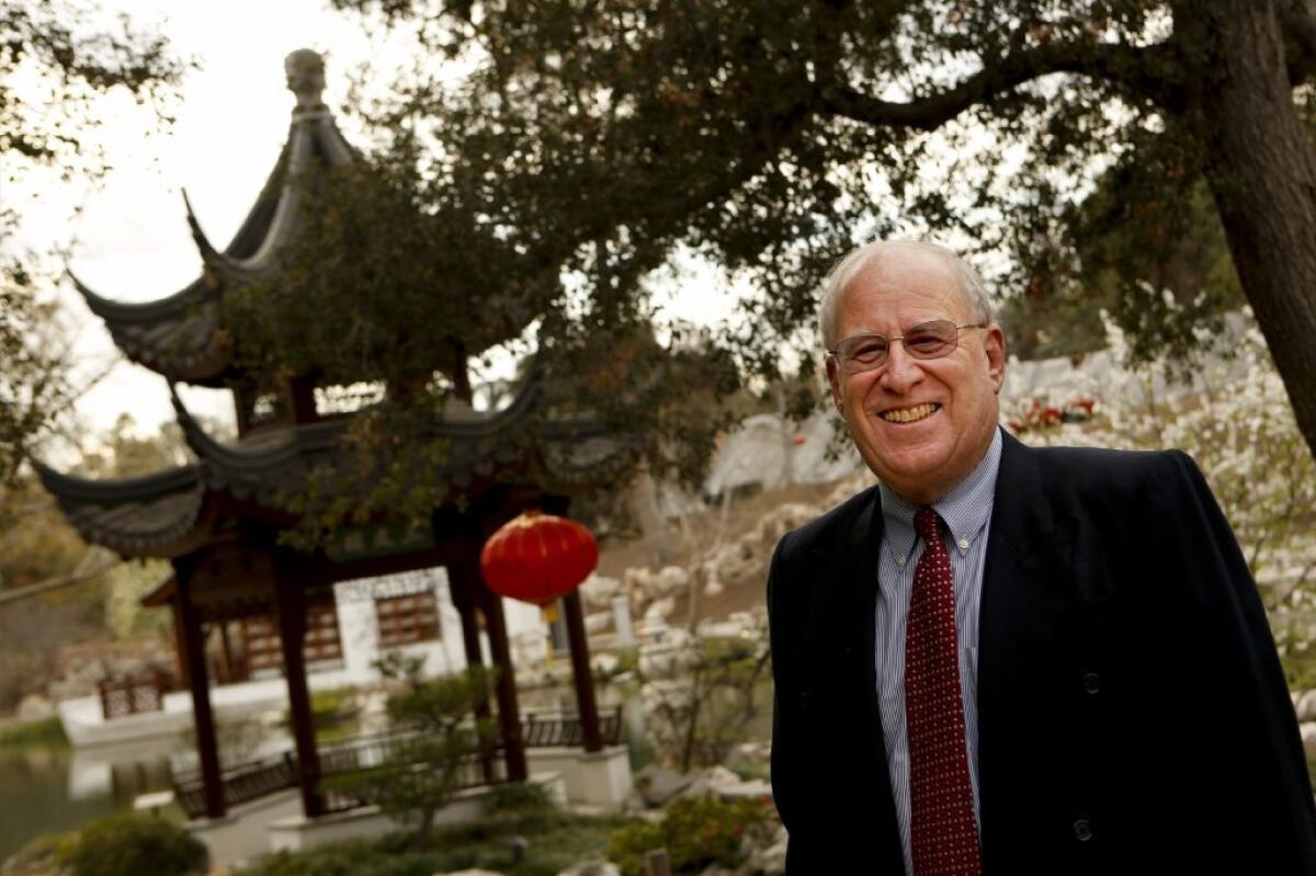 Steven Koblik, president of the Huntington Library, Art Collections and Botanical Gardens in San Marino.