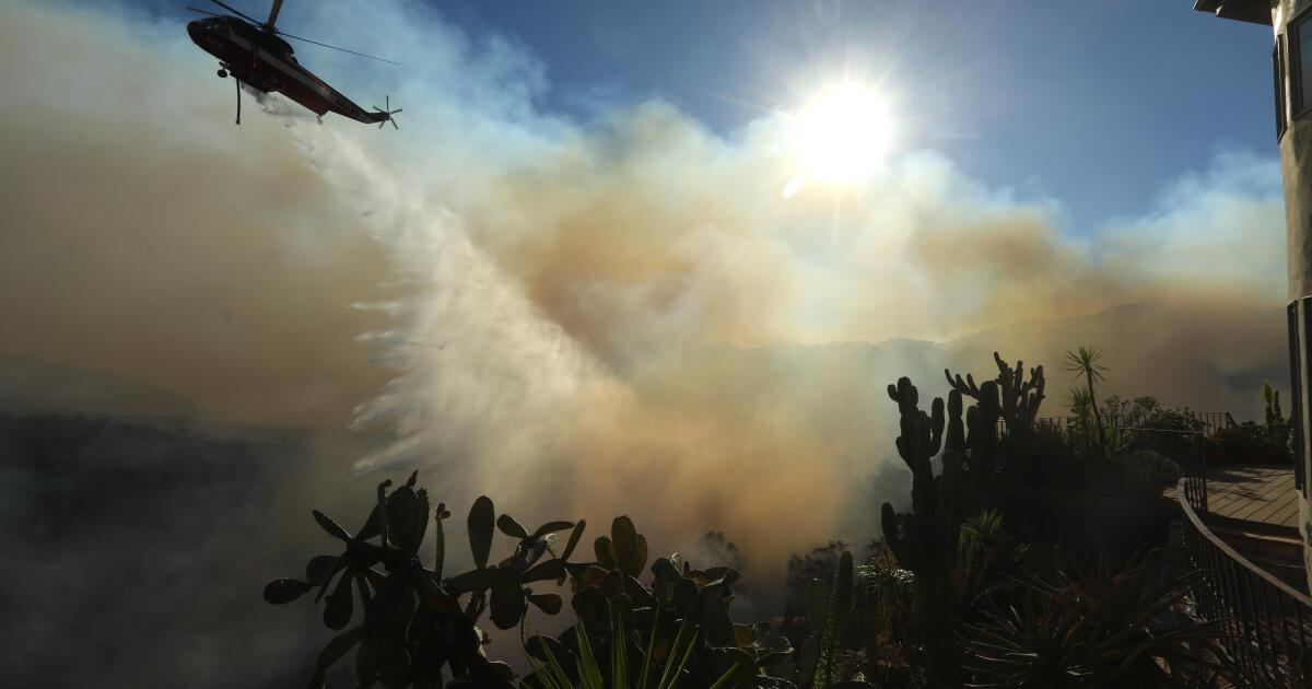 Can you survive a wildfire sheltering at home? For one community, L.A. County Fire says it may be the only option