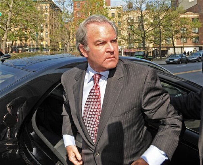 Marc Dreier arrives at Manhattan federal court, Monday, May 11, 2009 in New York. Dreier, a prominent attorney, is accused of defrauding hedge funds of at least $400 million. (AP Photo/ Louis Lanzano)