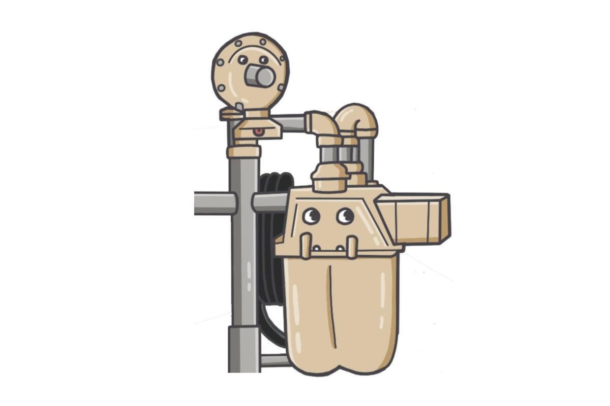 Illustration of a gas meter