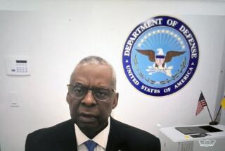 In this Department of Defense video, Defense Secretary Lloyd Austin provides opening remarks at the Ukraine Defense Contact Group, Tuesday, Jan. 23, 2024 from his home in Great Falls, Va. Austin has been recuperating at home from complications from prostate cancer treatments. (Department of Defense via AP)