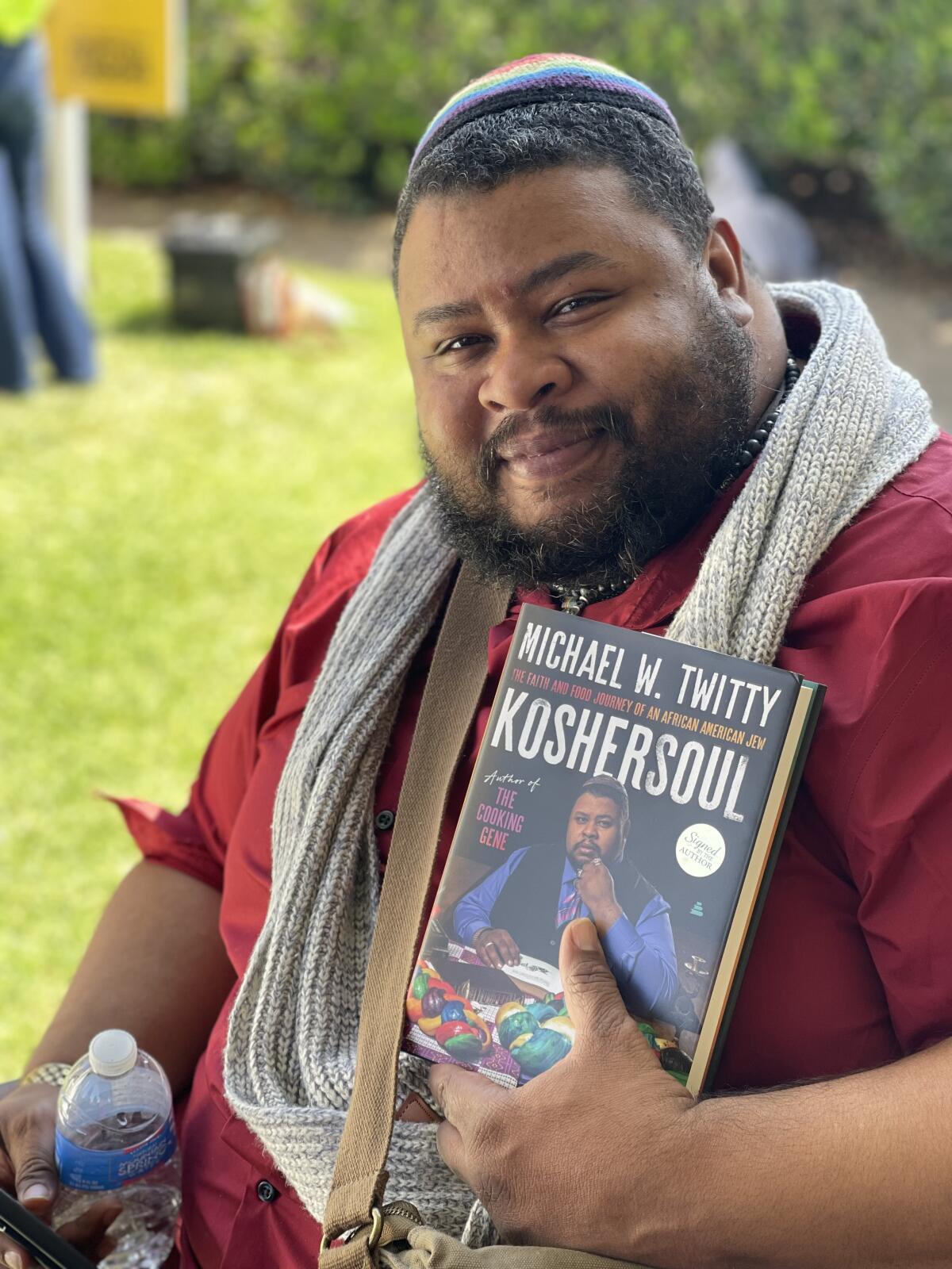 "Koshersoul" author Michael W. Twitty at the 2024 L.A. Times Festival of books.