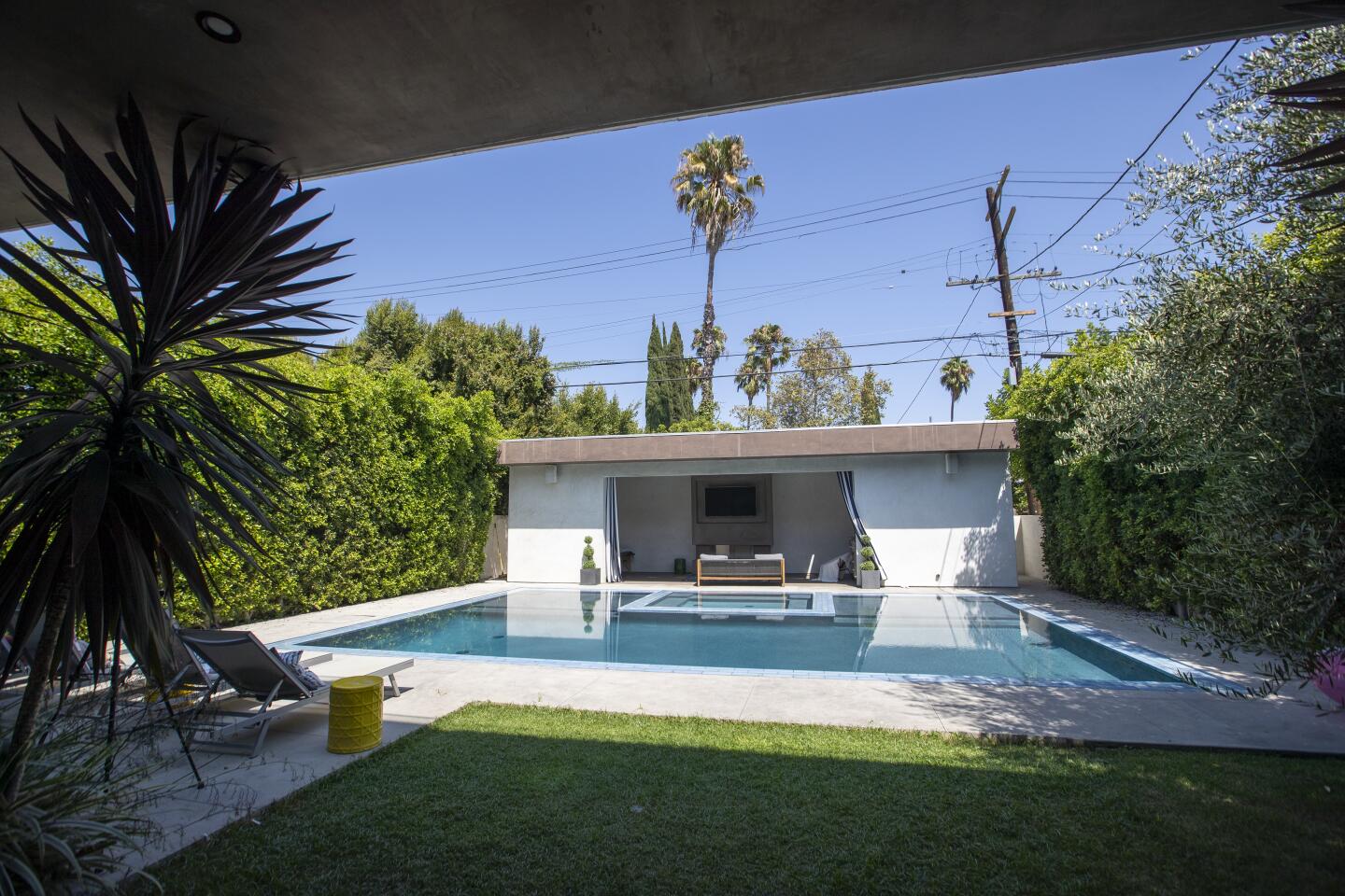 A view of the pool at the Vault House.